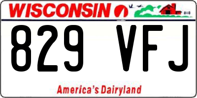 WI license plate 829VFJ