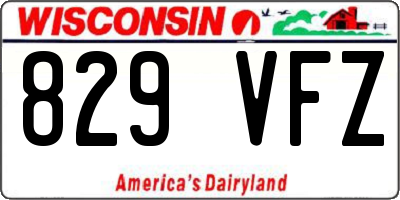 WI license plate 829VFZ