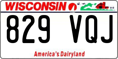 WI license plate 829VQJ