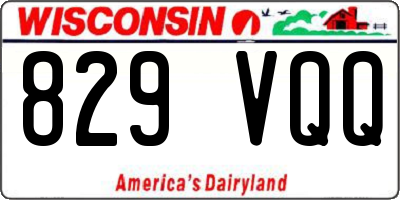 WI license plate 829VQQ