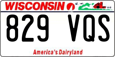 WI license plate 829VQS