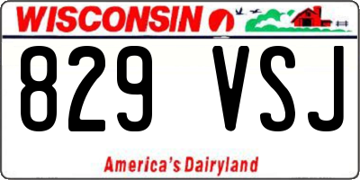 WI license plate 829VSJ