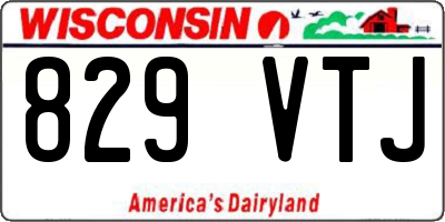 WI license plate 829VTJ