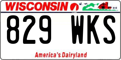 WI license plate 829WKS