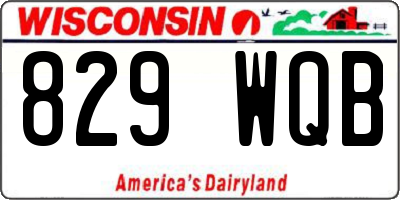 WI license plate 829WQB