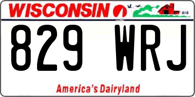 WI license plate 829WRJ