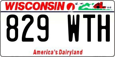 WI license plate 829WTH