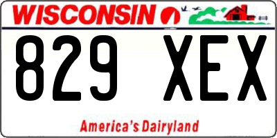 WI license plate 829XEX