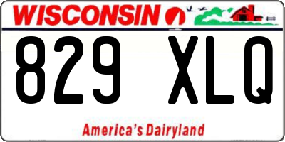 WI license plate 829XLQ