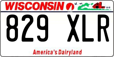 WI license plate 829XLR