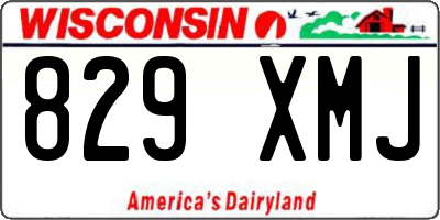 WI license plate 829XMJ