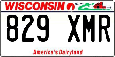 WI license plate 829XMR
