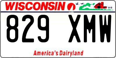 WI license plate 829XMW