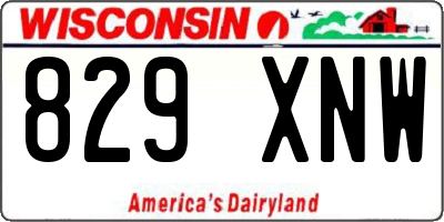 WI license plate 829XNW