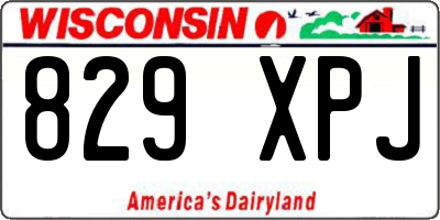 WI license plate 829XPJ