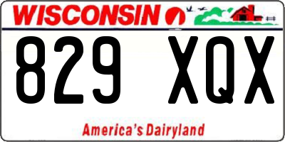 WI license plate 829XQX