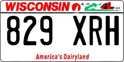 WI license plate 829XRH