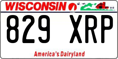 WI license plate 829XRP