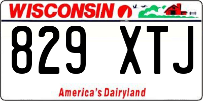 WI license plate 829XTJ