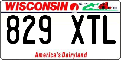 WI license plate 829XTL