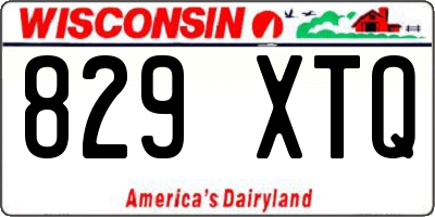 WI license plate 829XTQ