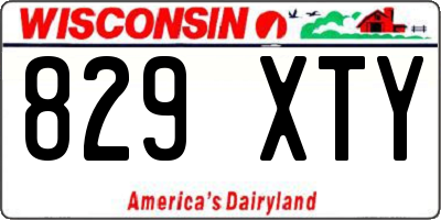 WI license plate 829XTY