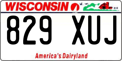 WI license plate 829XUJ
