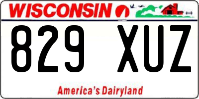 WI license plate 829XUZ