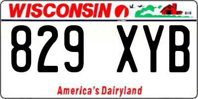 WI license plate 829XYB
