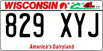 WI license plate 829XYJ