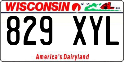 WI license plate 829XYL