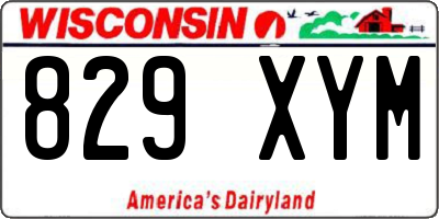 WI license plate 829XYM