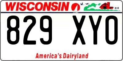 WI license plate 829XYO