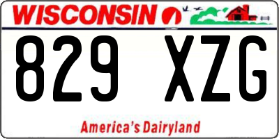 WI license plate 829XZG
