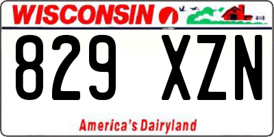 WI license plate 829XZN