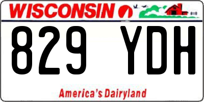 WI license plate 829YDH