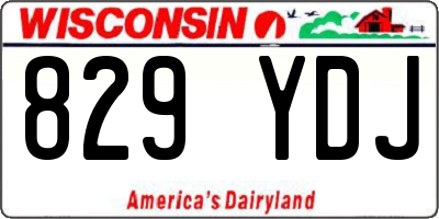 WI license plate 829YDJ