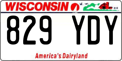 WI license plate 829YDY