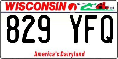 WI license plate 829YFQ