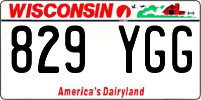 WI license plate 829YGG