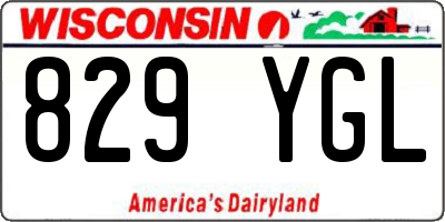 WI license plate 829YGL