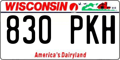 WI license plate 830PKH