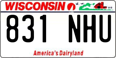 WI license plate 831NHU