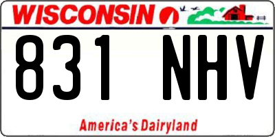 WI license plate 831NHV