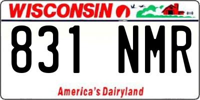 WI license plate 831NMR