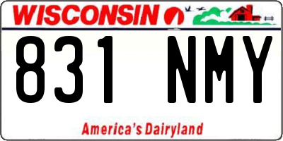 WI license plate 831NMY