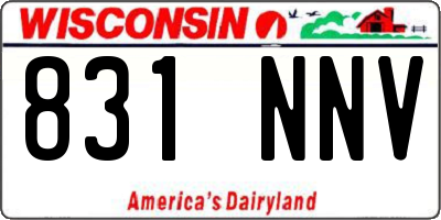 WI license plate 831NNV