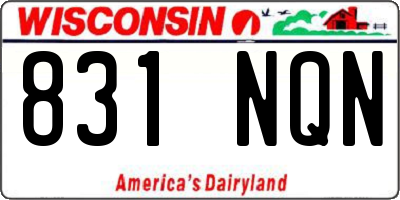 WI license plate 831NQN
