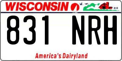WI license plate 831NRH