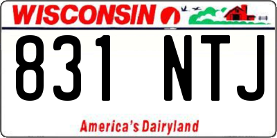 WI license plate 831NTJ